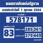 ผลหวย1/10/64